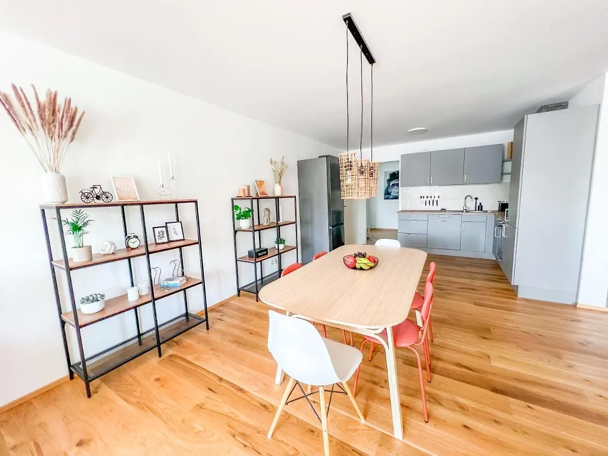 Sunset Club - Suite L Balkon - Kueche - Parkplatz Memmingen Apartment
